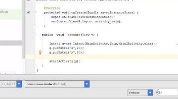 Passing data between Activities using Intent
