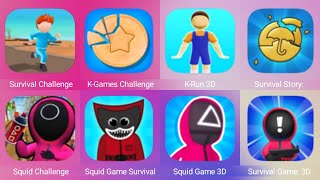 Survival Challenge 3D, K-Games Challenge, K-Run 3D, Survival Story, Squid Challenge Survival Game screenshot 2