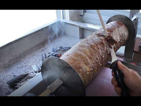 Delicious charcoal doner kebab in Amirjan | Közdə bişirilmiş dadlı dönər | Əmircan | 10.06.2022