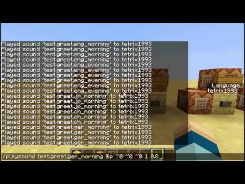 Minecraft Playing With Playsound Commands Youtube