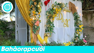 RCD SS5 #8 | Cổng hoa tông vàng đồng | Dịch vụ cưới ở Gò Công
