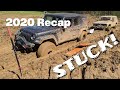 Jeep JL, Jeep JK, and Jeep XJ -- Stuck in mud -- 2020 Recap