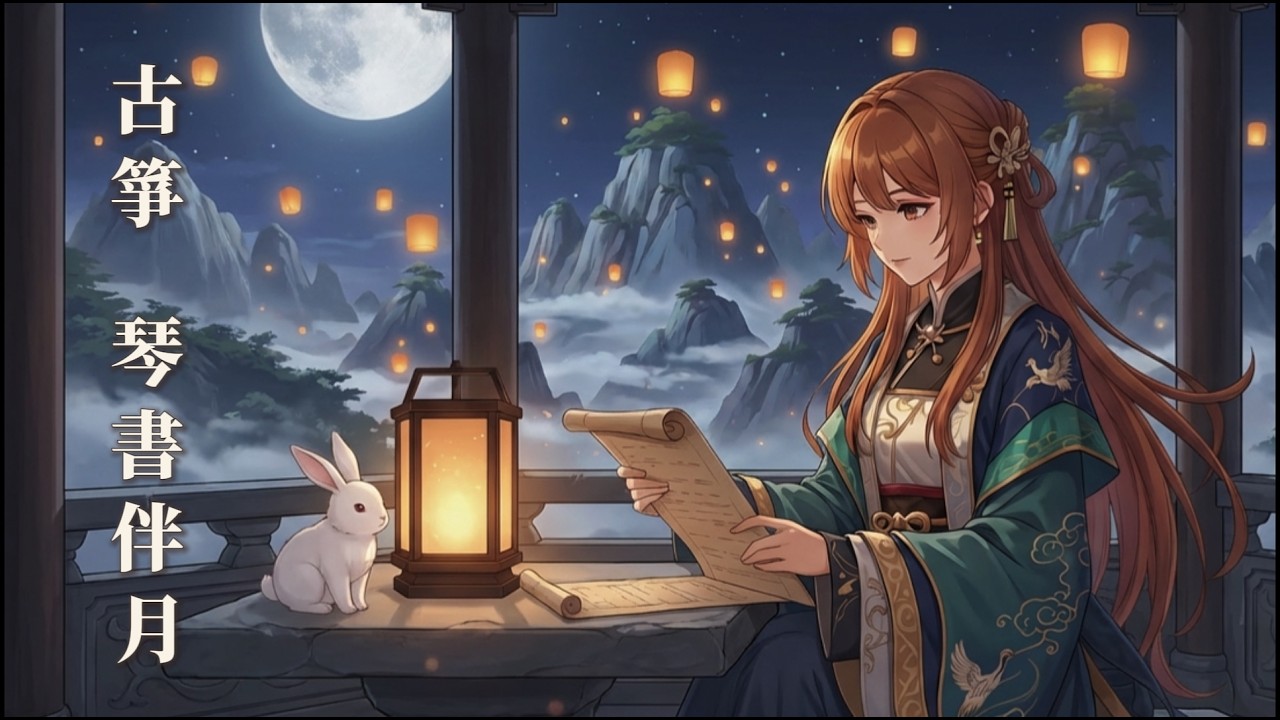 Ancient Chinese Lofi 🌙 Cozy Music for Study & Focus | Moonlit Pavilion