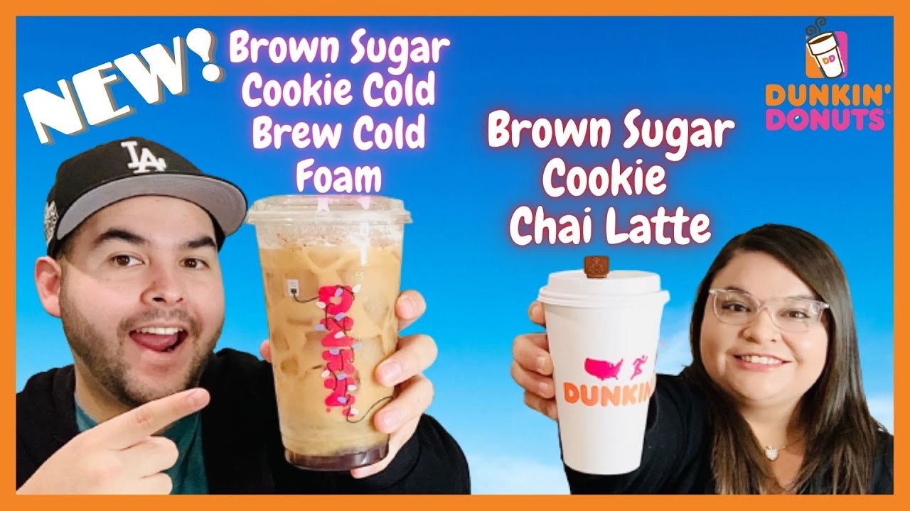 NEW Dunkin' Brown Sugar Cream Cold Brew w/ Brown Sugar Cold Foam & Brown  Sugar Iced Latte Review 