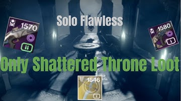 Day 3 of Solo Flawlessing with Only the Dungeon