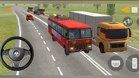 Old model Tata non ac Sleeper bus driving experience best android mobile game video 3d