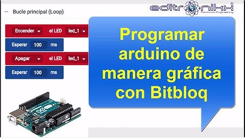 programar arduino de manera gráfica via online y offline con bitbloq