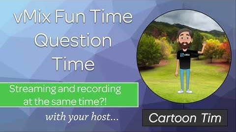 vMix Video Tutorials- Streaming and Recording using different quality settings.