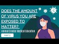 Does the AMOUNT of VIRAL EXPOSURE Matter? | a look at viral load | masks and animal crackers part 2