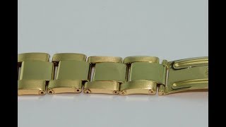 how to made one gold oyster watch band link