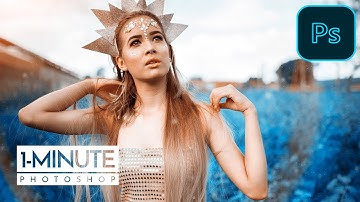 Color Grading Tutorial | Blue and Gold Color Grading Effect in Photoshop | Go Graphics