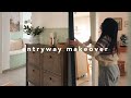 Entryway makeover | Ikea hemnes hack + diy shiplap boards from mdf