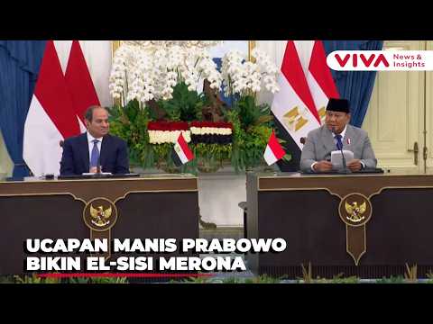 Egyptian President Blushes at President Prabowo’s Closing Remarks