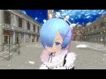 MMD VR Test 146 [VR180][Wishing -band arrange-][レム]