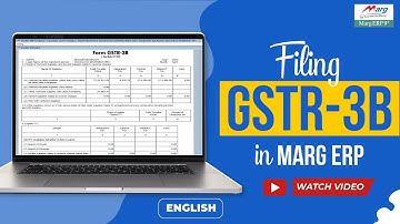 GSTR 3B | GSTR3B| GSTR-3B Return in Marg ERP 9|  (Detailed) [English]