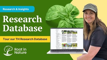 How to Use the Therapeutic Horticulture Research Database (Free & Open Access)
