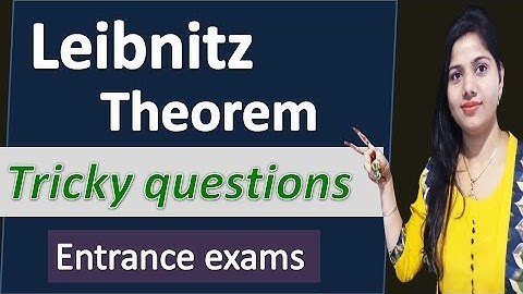 Leibnitz Theorem tricky questions solution for M.Sc Entrance | IIT JAM |  CSIR NET in Hindi