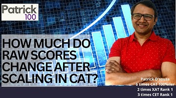 How much do raw scores change after scaling in CAT? | CAT 2025 Score Analysis | Patrick Dsouza