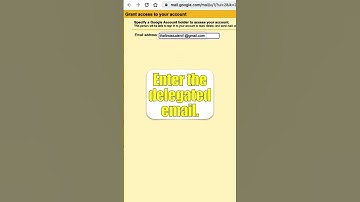 How to set up Gmail delegation? #Shorts