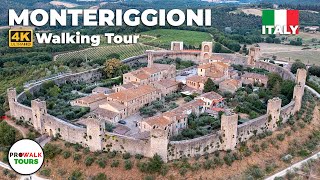 Monteriggioni, Italy Walking Tour - 4K - With Captions