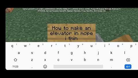 How to make working elevator in mcpe with commandblock