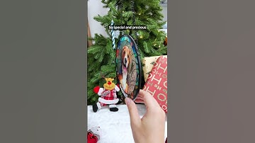 Custom Photo Portrait Dog Cat Family | Personalized Stained Glass Window Hanging Suncatcher