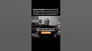 Satya Nadella: Google Makes More from Windows Than Microsoft 😲💻 Ecosystem Power Play #FoundrMindset