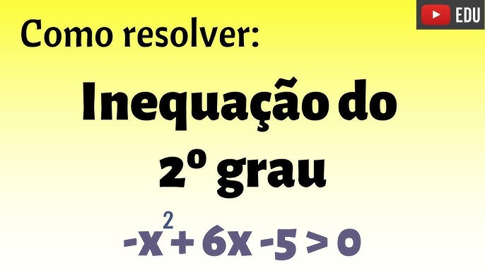 INEQUAÇÃO DO 2º GRAU EXERCÍCIOS - Matemática ensino médio Prof. Gis/ 