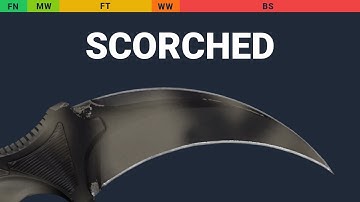 Karambit Scorched - Skin Float And Wear Preview