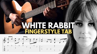 PDF Sample White Rabbit Fingerstyle guitar tab & chords by Jefferson Airplane.