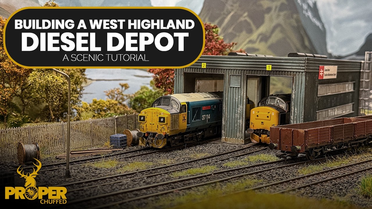 Building a West Highland Diesel Depot - Scenics and Weathering - YouTube
