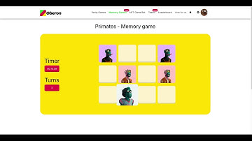 Oberon Primates Memory Game 002