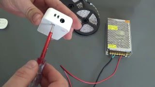 Podłączenie Taśma Rgbw 2X5M Zasilacz 150W Kontroler Z Pilotem Milight Fut027