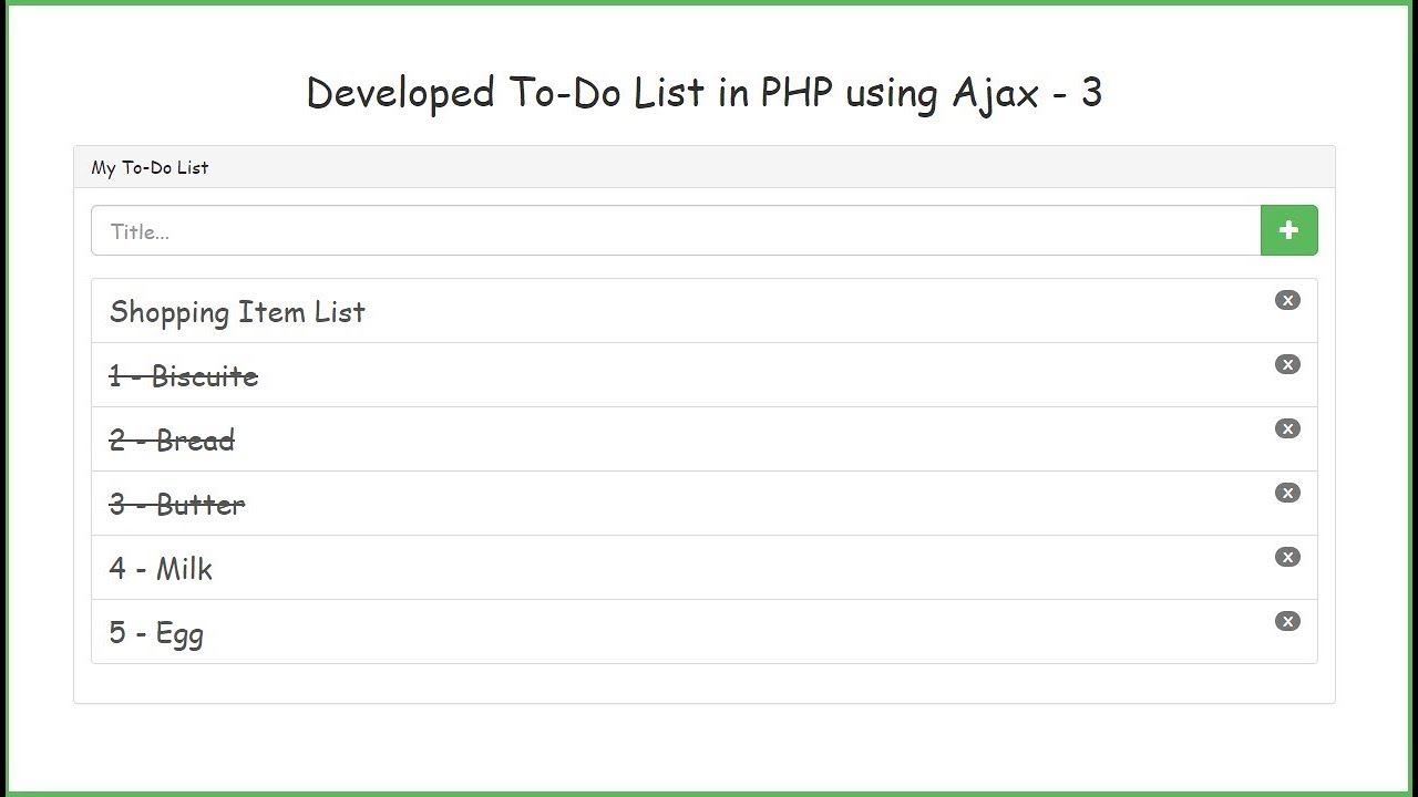 php list assignment