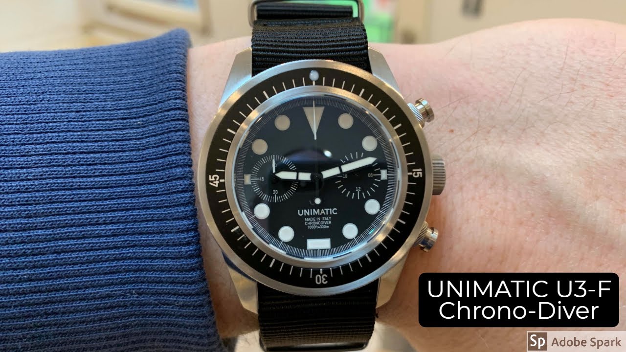 UNIMATIC U3-F 2020 Modello Tre Chrono Diver Unboxing