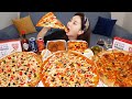 [Mukbang ASMR] 집콕엔 비스트로 피자 🍕 로제치킨 & 화이트치킨 피자 점보 닭다리 까지! Rose Chicken Pizza Cheese spaghetti Ssoyoung