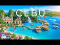 CEBU 8K Aerial 🇵🇭 🌊 Island Hopping, Waterfalls &amp; Tropical Escape 🏝️