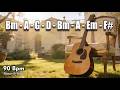 Stay Here (B Minor) Romantic Acoustic Guitar Backing Track 181