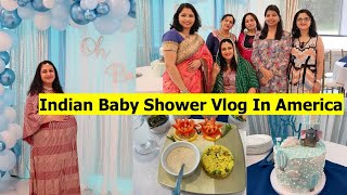 Indian Baby Shower Vlog In America | Godh Bharai Function Vlog | Simple Living Wise Thinking