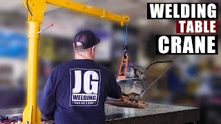 How to Install a Crane on a Welding Table | Heavy Lifting Made Easy in Your Shop!