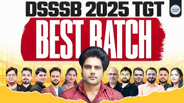 DSSSB 2025 TGT BEST BATCH by Sachin Academy live 2pm