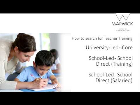 How to search for Teacher Training with the University of Warwick through UCAS