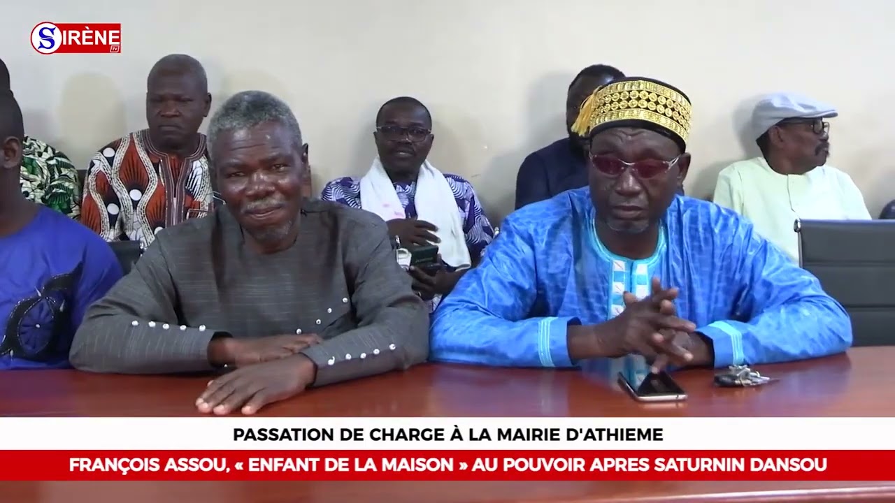 Passation de charge à la mairie d’Athiémé, François Assou succède à Saturnin Dansou