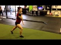 Walking Lunges With Kettlebell In Rack