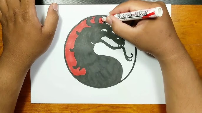 images How To Draw Mortal Kombat Logo Step By Step how to draw mortal kombat logo step by
