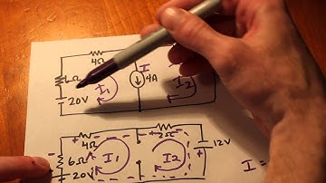 DC Supermesh Example 2 - with Voltage Sources
