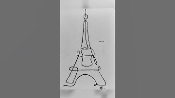 Eiffel tower abstract line Art. #explore #explorer  #explore shorts #eiffeltower #paris paris