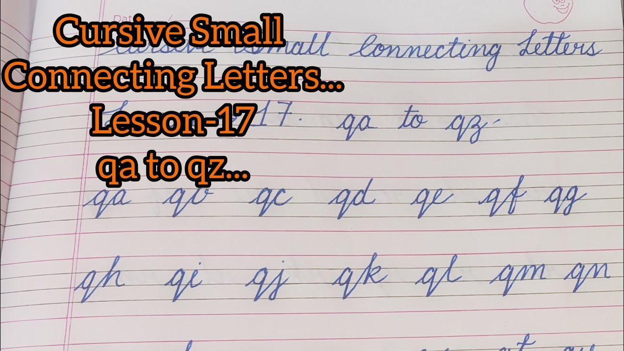#How To Write Cursive Small Connecting Letters|Basics Begginers ...