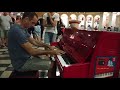 Street piano improvisation by antoine cesari  steve villamassone