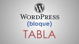 The WordPress TABLE block